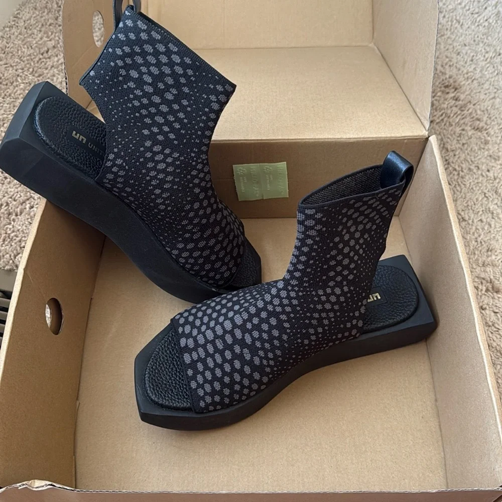 Brand new pair of united nude shoes. Did not fit and too late to return.